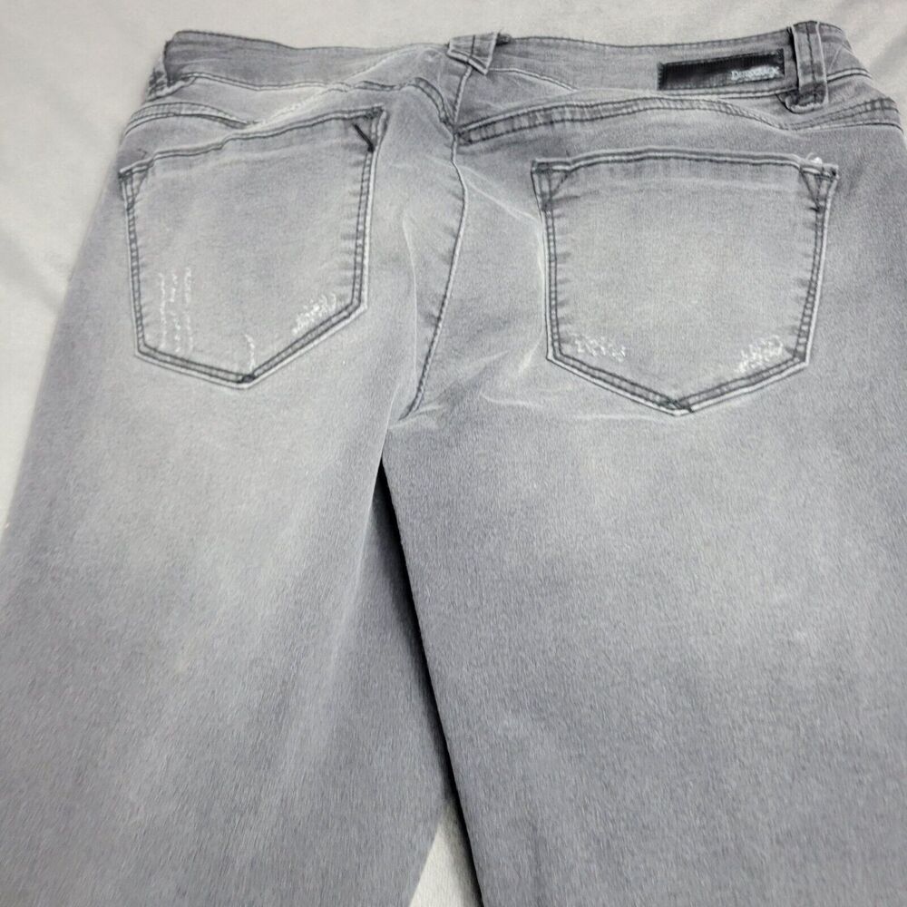 Democracy Womens Freedom Ankle Skimmer Jeans Size 4 Gray With Decorative Stud De - Picture 8 of 13